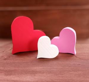 Décoration en bois en forme de cœur Art Déco pour la Saint-Valentin et les mariages, pièce maîtresse romantique pour la décoration de table à la maison, cadeau pour les célébrations à thème - Product Image 2