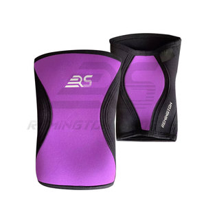 Venta caliente Rodillera de neopreno Transpirable Levantamiento de potencia Equipo de gimnasio Rodilleras suaves para ejercicio de gimnasio - Product Image 6