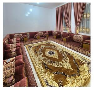 Sofá estilo Majlis árabe, diseño clásico, elegante conjunto para sala de estar, asientos de esquina de lujo, diseño que ahorra espacio - Product Image 1