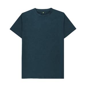 Vêtements pour hommes de qualité T-shirt en jersey 100% coton à manches courtes T-shirt d'été solide et respirant Service OEM disponible - Product Image 2