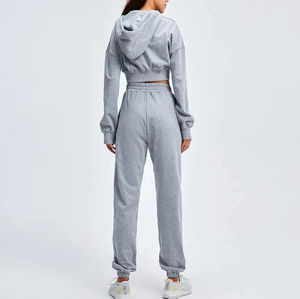 Mens Custom Distressed Sweat Suit Set Tracksuits with Hoodie and <b>Pant</b> Casual Sportswear with Logo for Gym Use - Product Image 5