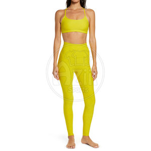 Nouveau design Leggings grande taille pour femme Taille élastique Couleur unie Séchage rapide Vêtements de yoga Service OME Leggings personnalisés - Product Image 3