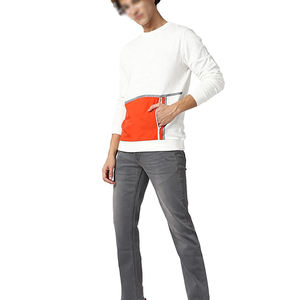 Sweatshirts classiques pour hommes de grande taille Street Wear en coton, sweatshirts décontractés de couleur unie à manches longues pour hommes - Product Image 4