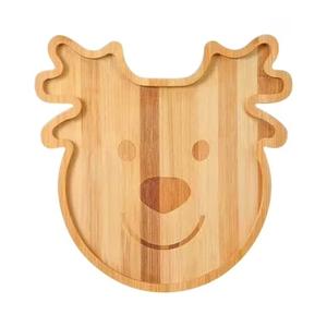 Plateau de service décoratif élégant cerf Silhouette en bois magnifiquement conçue Accents de vacances festifs - Product Image 4