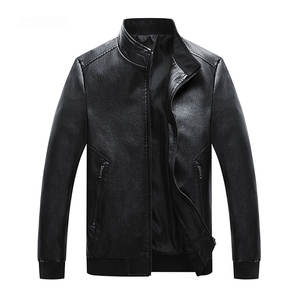 Chaqueta de Cuero para Hombre, Chaqueta de Cuero Entallada a la Moda para un Estilo Urbano Informal y para Motociclismo - Product Image 3