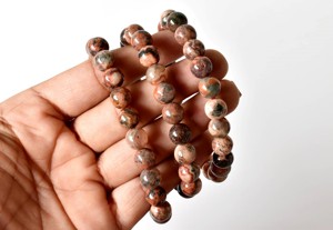 Wholesale Custom Logo Fire Agate Crystal <b>Bracelet</b> Handmade Polished <b>Gemstone</b> <b>Bracelet</b> For Healing Meditation Jewelry - Product Image 4