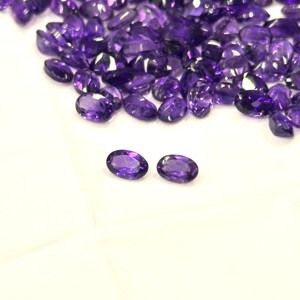 Pierres précieuses ovales en améthyste violette naturelle de qualité supérieure avec une coupe lisse finie pour la fabrication de bijoux du fournisseur indien - Product Image 2