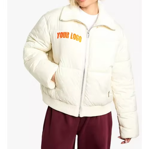 Chaqueta de Plumón Personalizada, Teñida, 100% Poliéster, Impermeable, Cortavientos, Transpirable, con Capucha, Forro de Algodón, para Exteriores, con Estampado Personalizado - Product Image 5