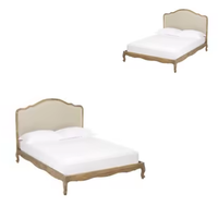 Lit en bois Meubles de chambre à coucher au design moderne Qualité supérieure Prêt à exporter Fait main d'Indonésie