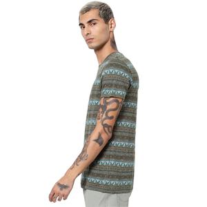 T-shirt col rond à manches courtes pour hommes, imprimé, personnalisé, décontracté, rayé, ajusté, du Bangladesh, vente en gros - Product Image 6