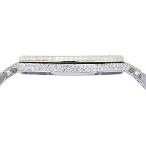 Reloj de Pulsera de Cuarzo para Hombre, Estilo Audaz, con Incrustaciones de Moissanita, Diamantes VVS, Acero Inoxidable - Product Image 4