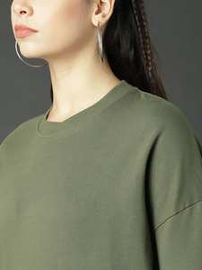 Sweat-shirts imprimés pour femmes, personnalisés OEM, hiver, haute qualité, respirants, 100% coton molletonné, fabriqués au Pakistan avec logo frontal - Product Image 5