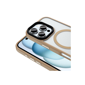 เคสแบบด้านสำหรับ Magsafe สำหรับ iPhone 16 Pro Max รองรับการชาร์จไร้สาย ป้องกันการกระแทก ฝาหลังแบบซิลิโคน PC ลายทะเลทราย - Product Image 5