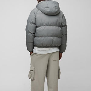 Veste d'hiver matelassée pour homme, style vintage, taille XL, avec logo brodé, 100% polyester, pour la saison printanière, fabrication OEM personnalisée - Product Image 5