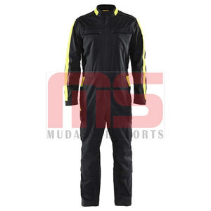 Mono DE SEGURIDAD personalizado OEM para hombre, mono reflectante de alta visibilidad de algodón ignífugo, mono de construcción industrial - Product Image 1