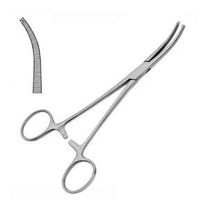 Pinces artériales Ochsner Kocher 14,0 cm courbées, pinces hémostatiques chirurgicales en acier inoxydable, instruments médicaux - Product Image 1