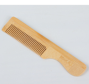 Peine de Pelo de Bambú Orgánico para Salón, Dientes Anchos, Desechable, Portátil, Color Madera Natural, Hecho a Mano, para Hotel, Hogar, Viajes, Crescent Crafts - Product Image 3