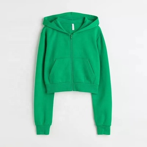Pull à capuche à manches longues pour femmes, logo personnalisé, nouveau style de sport décontracté, couleur unie, fermeture éclair, à la mode, 2022 - Product Image 2