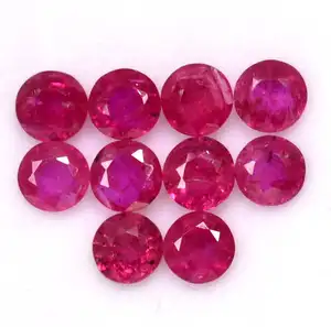 Выращенный в лаборатории красновато-розовый рубиновый кабошон, очень свободный драгоценный камень для ювелирных изделий по оптовой цене, женские Украшения