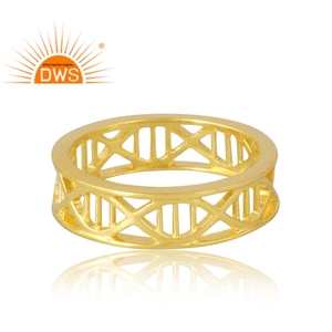 Anillo de Plata de Ley 925 chapado en oro de 18 quilates, joyería fina Demi para mujer, regalo para ella - Product Image 2