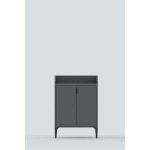 Harmony Mini Coffee Bar Cabinet 2 Doors Modern <b>Kitchen</b> <b>Sideboard</b> Cupboard Studio Coffee Station Small Storage Pantry Unit - Product Image 3