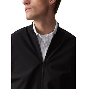 Haute qualité hommes col montant Bomber veste automne/hiver coupe-vent fermeture à glissière mince Style décontracté usine solide enduit - Product Image 4