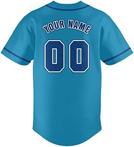 Nouveau maillot de baseball et de softball-Chemise boutonnée avec nom et numéro personnalisés pour hommes, femmes et jeunes - Product Image 4