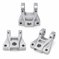 Support de fourche de commande de soupape en aluminium avec fente pour axe fileté, pièces personnalisées d'exportation de haute précision usinées CNC