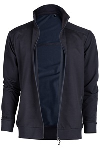Chaqueta Deportiva para Hombre, Dos Capas de Forro Polar, 20% Lycra, 75% Algodón, 5% Poliéster, 250 GSM, Color Azul Marino - Product Image 3