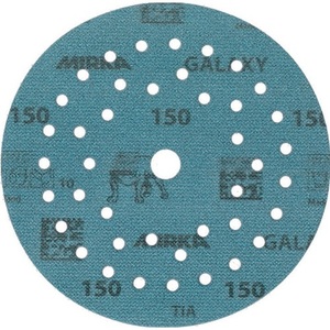 Grippy 125mm Adhesive Sanding <b>Discs</b> 150 Grit Multi-Fit Wood/Metal/Paint/<b>Plastic</b> 72 Holes Galaxy Ceramic/Corundum - Product Image 1
