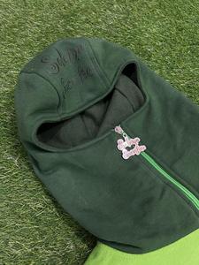 Vente en gros de sweat à capuche Ninja masqué lavé à l'acide 500 g/m² 100% coton surdimensionné uni délavé bouffée impression vintage solide vierge - Product Image 4