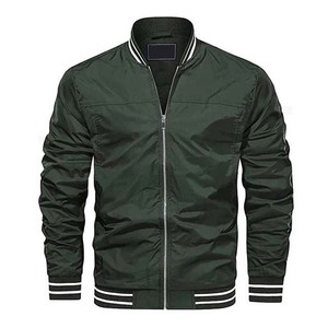 Chaquetas ligeras de primavera para hombre, abrigos Bomber informales de alta calidad para exteriores con cuello levantado, chaqueta de béisbol universitaria para hombre - Product Image 1