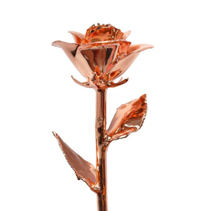 Design Antique Or 24k Rose Rouge Couleur Rose Métal Matériel Plaqué Or Vente en Gros Mariage Roses Décoratives au Prix de Grossiste - Product Image 5