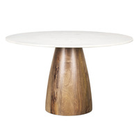 Table en pierre moderne et légère de luxe pour la cuisine, la salle à manger, table ronde de haute qualité en marbre pour le salon.