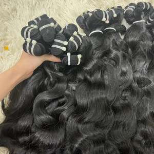 Vague naturelle de meilleure qualité dans les cheveux de trame, 100% cheveux humains, cheveux bruts cambodgiens un donneur non transformés - Product Image 5