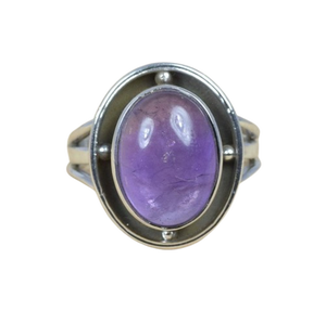 Bague Améthyste Pierre Précieuse 925 Argent Sterling Solide Classique Meilleur Design Fait à la Main Argent 925 Estampillé Mode Bijoux en Argent - Product Image 1