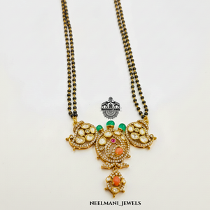 Colgante de Pavo Real Mangal Sutra, Joyería Coleccionable Cultural - Product Image 5