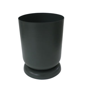 Vase à fleurs en fer pour décoration de la maison avec base pliante Pot de fleurs en PC vert mat poussiéreux pour mariage et décoration de la maison - Product Image 1