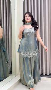 ชุดอัฟกานีปักลายสวยงาม คอลเลคชั่นแฟนซี 2024 ดีไซน์ดั้งเดิม สง่างาม ขายดีที่สุด ชุดปากีสถาน ซัลวาร์ กามีซ สำหรับงานปาร์ตี้ - Product Image 3