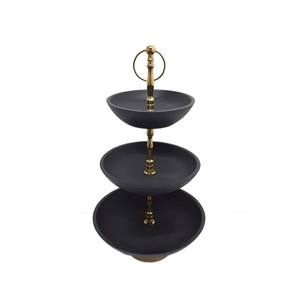 Support à gâteau rond en métal à un seul niveau, design unique, finition dorée, pour événements d'anniversaire, présentoir de fête, vente en gros - Product Image 6