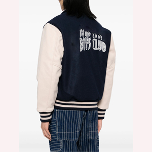 Vente en gros veste universitaire en laine mélangée pour homme blouson de baseball personnalisé pour homme style universitaire streetwear oem odm - Product Image 2