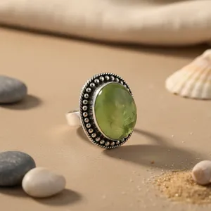Bague géométrique en or 14 carats pour femme, argent sterling 925 avec incrustation de rhodium, péridot, améthyste, zircon, cadeau de mariage - Product Image 2