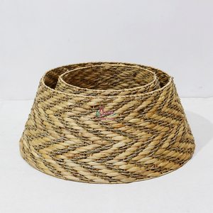 Support de sapin de Noël Artex Dong Thap Vietnam fait main en jacinthe d'eau, base naturelle durable pour la décoration festive des fêtes - Product Image 5