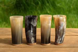 Mug en corne naturelle écologique, fait à la main, rustique, pour boire de la bière, du café, du thé, mug durable - Product Image 3