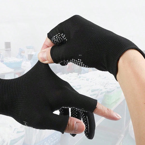Gants en coton robuste à pois avec logo personnalisé poignée durable paume confortable pour l'entrepôt de jardinage et la manipulation générale - Product Image 4