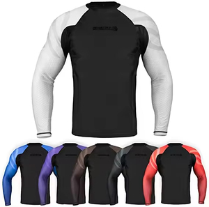 Tendance de haute qualité fabriquée en usine, Rashguards imprimés numériques personnalisés BJJ, Rashguards personnalisés sublimés - Product Image 5