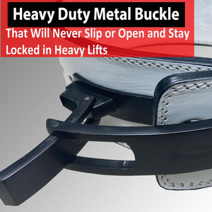 เข็มขัดหนังวัวยกน้ำหนักและยกกระชับอุปกรณ์ฟิตเนส - Product Image 4