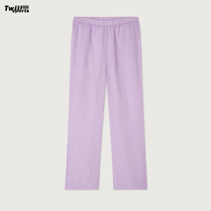 กางเกงวอร์มขายาวแบบลำลองสำหรับผู้หญิงใส่ในฤดูร้อนกางเกงฟิตเนสเล่นกีฬายิมกางเกงซักหน้าแบบเรียบ - Product Image 4