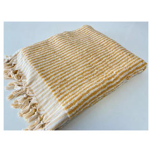 Stripe Printed Handloomed <b>Turkish</b> 100% Cotton Peshtemal Hammam Bath <b>Towel</b> Multi-purpose 90x180cm 900gr - Product Image 4