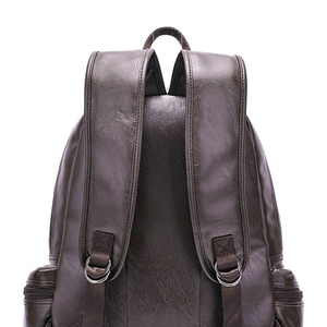 Sac à dos en cuir de vachette véritable 100% de haute qualité pour homme, style vintage classique, idéal pour les étudiants, fabriqué par OEM - Product Image 5
